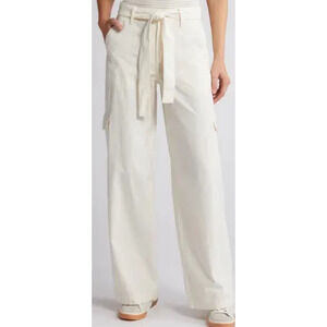 Madewell Griff Superwide Leg Cargo Utility Tie Detail Pants US Women's 23 New
